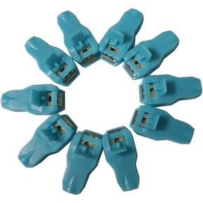 Multi-use Electrode Clip,Red,for 3.0/4.0/snap/Grabber/tab. 10 Piece/Bag. (Blue)