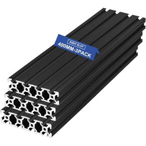 3PCS T Slot 2080 Aluminum Extrusion European Standard 400mm(15.7inch) Length Anodized Extruded Aluminum for CNC DIY 4D Printer and Industrial Bracket Making