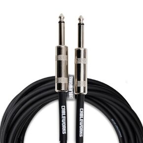 By Gator Cases Backline Series Standard 6-inch Instrument/Patch Cable with 1/4-inch plugs; (GCWB-INS-6INRA)