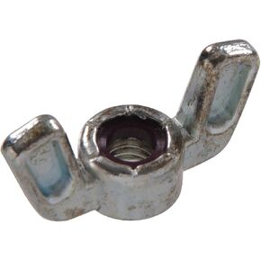 43537 10-24 -Inch Nylon Insert Wing Nut, Zinc, 12-Pack