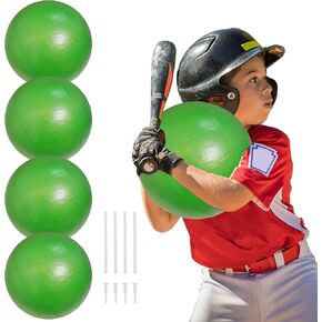 lafo 4 Sets Connection Ball for Baseball, 9.8 Inches Baseball Softball Hitting Pitching Trainer, Improve Arm Action and Hitting Pitching Training Efficiency