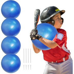 lafo 4 Sets Connection Ball for Baseball, 9.8 Inches Baseball Softball Hitting Pitching Trainer, Improve Arm Action and Hitting Pitching Training Efficiency