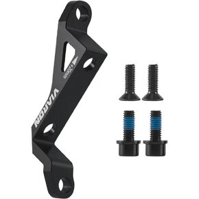 160/180mm Disc Bike Brake Adapter – Flat to Post Mount Brake Caliper Adapter – High Strength Aluminum Alloy, Lightweight, Rustproof, Includes Mounting Hardware