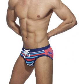 UXH Mens Swimsuit Briefs Padded Swimwear Sexy Strips Fashion Swimming Bikini Board Beach Surfing Swim
