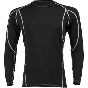 LIN PERFORMANCE Men's Compression Shirts Long Sleeve Athletic Workout Sports Undershirt Base Layer Top