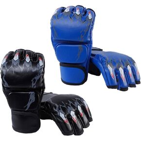 2 Pairs MMA Gloves Martial Arts Bag Gloves Boxing Fight Gloves Kickboxing Gloves for Sparring in Kuwait