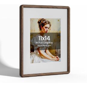 9x12 Picture Frame Natural Oak Wood From California-USA with Real Tempered Glass, Handcrafted 9 x 12 Diploma Frame Matted to 6x8 Wedding Photo,Family Picture,Graduation Picture Display Table & Wall