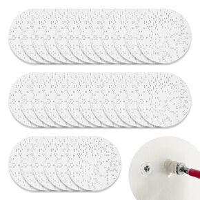 30 Pcs Drywall Anchor Repair Kit Solve Loose Wall Plugs Fast - Ideal for Curtain Rails, Towel Racks, Toilet Paper Holders and More Anchor Hole Patch (2.36 in)