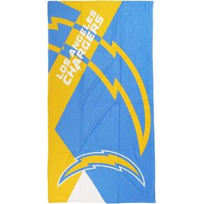 Northwest NFL Los Angeles Chargers 30 x 60 Inch Beach Towel, Puzzle Design