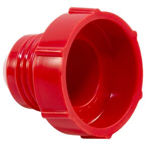 Caplugs Plastic Threaded Plug for Flared JIC Fittings. PD-50, PE-HD, to Plug Thread Size 1/2-20", Red (Pack of 200)