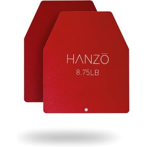 HANZO - Weight Vest Plates for Tactical Weighted Vests, Weighted Backpacks, Strength Training, Rucking, Workouts