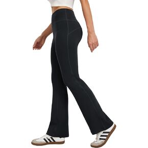 FireSwan Bootcut Flare Yoga Pants Women High Waist Flare Leggings with Pockets Yoga Work Pants Seamless Workout Leggings