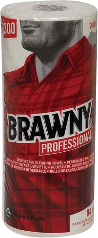 Georgia-Pacific Brawny Professional Perforated Paper Towel Rolls,Disposable Cleaning Towel,20085,20 Rolls per Case,84 Sheets per Roll in Saudi Arabia