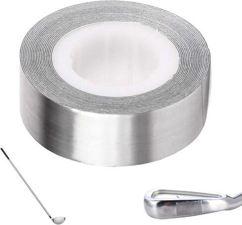 شريط SYCOOVEN Golf Lea-d، 1/2 بوصة × 100 بوصة شريط جولف ذاتي اللصق عالي الكثافة، إضافة أوزان متأرجحة لملحقات الجولف للجولف وصيد الأسماك ومجداف كرة البيسبول ومقابض مضرب التنس in Kuwait