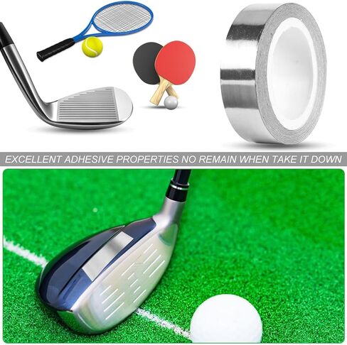 شريط SYCOOVEN Golf Lea-d، 1/2 بوصة × 100 بوصة شريط جولف ذاتي اللصق عالي الكثافة، إضافة أوزان متأرجحة لملحقات الجولف للجولف وصيد الأسماك ومجداف كرة البيسبول ومقابض مضرب التنس in Kuwait