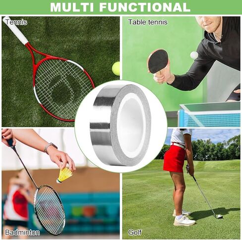 شريط SYCOOVEN Golf Lea-d، 1/2 بوصة × 100 بوصة شريط جولف ذاتي اللصق عالي الكثافة، إضافة أوزان متأرجحة لملحقات الجولف للجولف وصيد الأسماك ومجداف كرة البيسبول ومقابض مضرب التنس in Kuwait