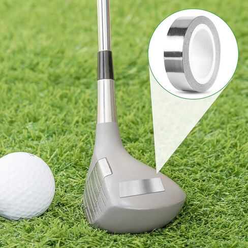 شريط SYCOOVEN Golf Lea-d، 1/2 بوصة × 100 بوصة شريط جولف ذاتي اللصق عالي الكثافة، إضافة أوزان متأرجحة لملحقات الجولف للجولف وصيد الأسماك ومجداف كرة البيسبول ومقابض مضرب التنس in Kuwait