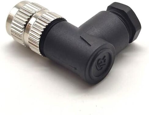 M8 Connector Screw Type Connector Right Angle Assemble Cable Plug Unshield (8 Pin Female A-Code) in Saudi Arabia