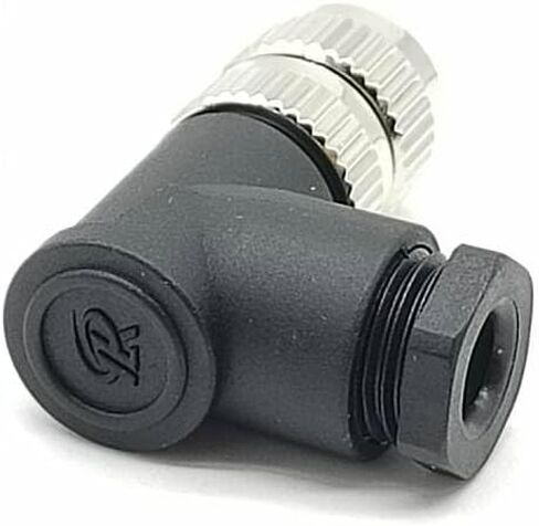M8 Connector Screw Type Connector Right Angle Assemble Cable Plug Unshield (8 Pin Female A-Code) in Saudi Arabia