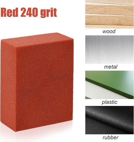5x4x2cm Gummy Rubber Abrasive Stone, Red, 240 Granularity, Snowboard Gummy Stone Edge Grinding Rubber Block Stone Snowboard Ski Stone for Removing Burrs in Saudi Arabia