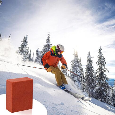 5x4x2cm Gummy Rubber Abrasive Stone, Red, 240 Granularity, Snowboard Gummy Stone Edge Grinding Rubber Block Stone Snowboard Ski Stone for Removing Burrs in Saudi Arabia