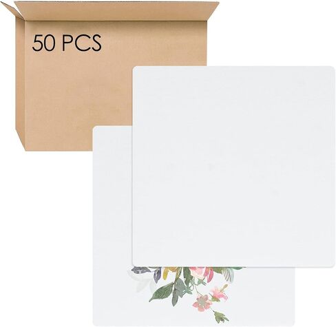 SHIDOW Square Watercolor Paper, Small Square Watercolor Paper, Blank Watercolor Cards, Watercolor Cardstock Bulk,for Beginners Artist Adults Student Painting Drawing Sketching(50PCS) in Saudi Arabia