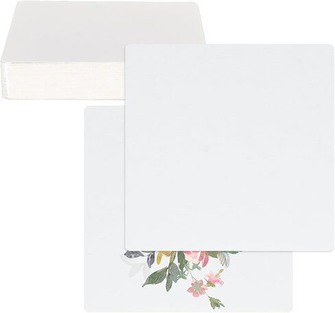 SHIDOW Square Watercolor Paper, Small Square Watercolor Paper, Blank Watercolor Cards, Watercolor Cardstock Bulk,for Beginners Artist Adults Student Painting Drawing Sketching(50PCS) in Saudi Arabia