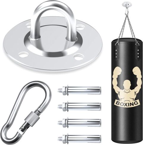 حامل حقيبة ملاكمة ثقيلة على الحائط، مثبت على السقف، حقيبة ملاكمة مثبتة على كيس اللكم، كرة السرعة تأتي مع خطاف كبس in Kuwait