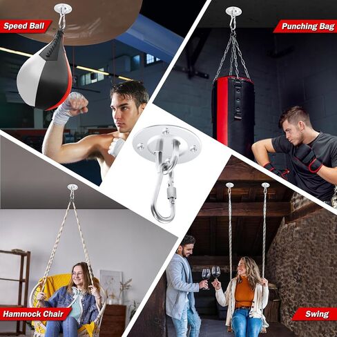 حامل حقيبة ملاكمة ثقيلة على الحائط، مثبت على السقف، حقيبة ملاكمة مثبتة على كيس اللكم، كرة السرعة تأتي مع خطاف كبس in Kuwait