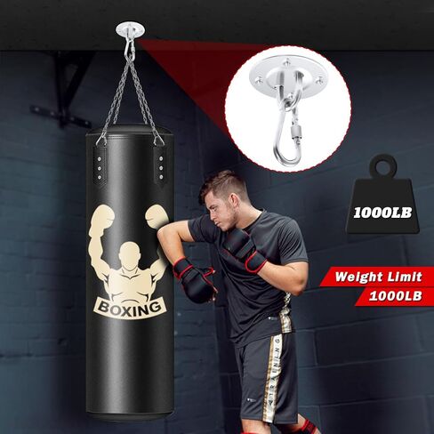 حامل حقيبة ملاكمة ثقيلة على الحائط، مثبت على السقف، حقيبة ملاكمة مثبتة على كيس اللكم، كرة السرعة تأتي مع خطاف كبس in Kuwait