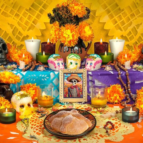 Day of The Dead Poster - 9 Piece Day of the Dead Decorations Sugar Skull Wall Art Sugar Skull Art Print for Mexico Day Day of the Dead Halloween Wall Decor Living Room Decor in Kuwait