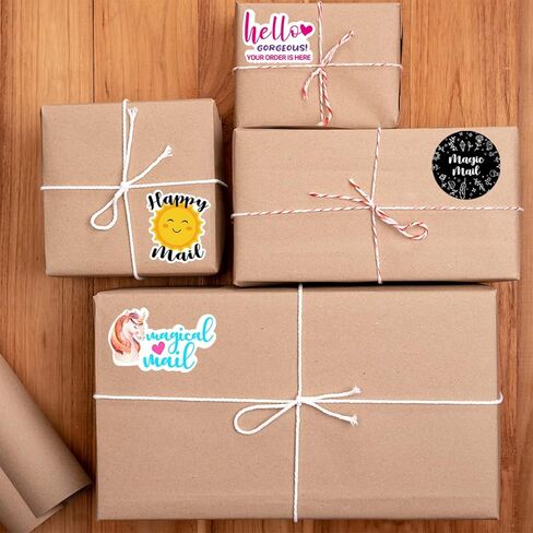 Donut Worry Be Happy Stickers,Small Business Sticker,Thank You Sticker,Happy Mail Sticker, Thank You Small Business Stickers for Packages, 500 PCS in Saudi Arabia