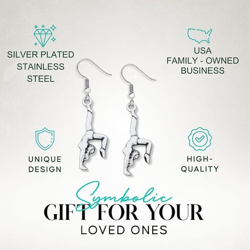 Gymnastics Earrings- Girls Gymnastic Jewelry - Gift For Gymnast, Gymnastic Coaches & Teams in Saudi Arabia