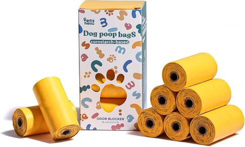Dog Poop Bags Rolls Thickened Leak Proof Dog Waste Bags -270 Count 18 Rolls - Doggie Poop Bag for Small and Big Dogs(Lavender) in Saudi Arabia