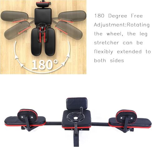Leg Stretcher Machine,330LBS Heavy Duty Leg Stretching Training Machine for Improving Leg Flexibility, Steel Frame Split Machine Gym Fitness Equipment for Women and Men in Saudi Arabia