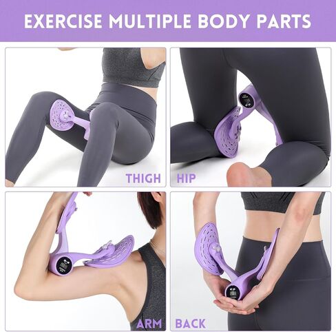 Poen Thigh Exerciser for Women Hip Trainer with Counter Pelvic Floor Strengthening Device Women with 5 Resistance Bands Kegels for Women Tightening Machine for Hips Glutes Workout in Saudi Arabia