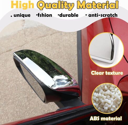 CHEAYAR Door Rear View Mirror Cover Cap Compatible with Toyota Tacoma 2015-2022, Exterior Side Cover, ABS Molding Trim 2pcs (Matt black) in Saudi Arabia