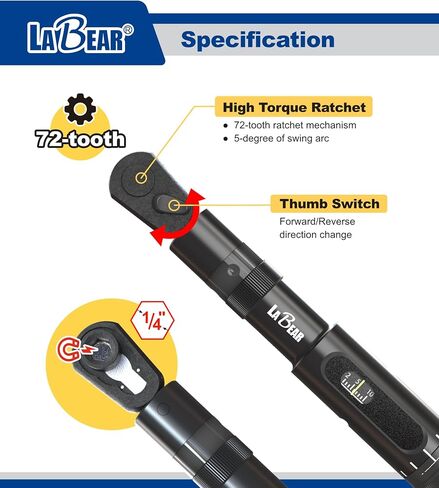 Bike Torque Wrench 1/4 drive set, Dr. 2-10 Nm Multi-Function Cycling Bicycle Multitool Repair Kits - Bike Tool Set - Great for Mountain & Road Bikes. EDC tool in Saudi Arabia
