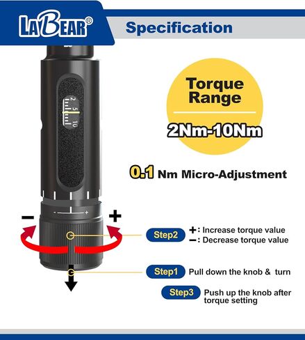 Bike Torque Wrench 1/4 drive set, Dr. 2-10 Nm Multi-Function Cycling Bicycle Multitool Repair Kits - Bike Tool Set - Great for Mountain & Road Bikes. EDC tool in Saudi Arabia