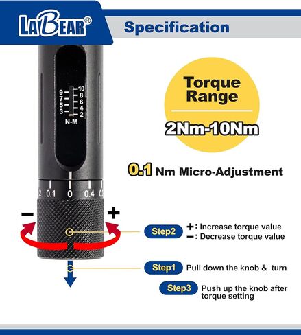 Bike Torque Wrench 1/4 drive set, Dr. 2-10 Nm Multi-Function Cycling Bicycle Multitool Repair Kits - Bike Tool Set - Great for Mountain & Road Bikes. EDC tool in Saudi Arabia