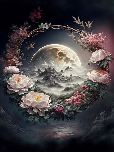 CEOVR Elephants Birds and Flowers Diamond Painting Kits for Adults & Kids DIY Diamond Art Paint with Round Diamonds Full Drill Gem Art Painting Kit for Home Wall Decor Gifts(12x16 inch/30x40 cm) in Saudi Arabia