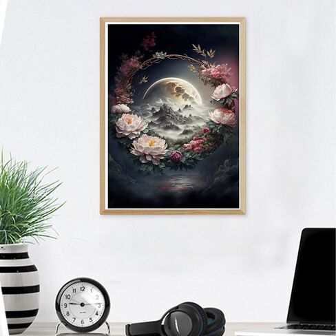 CEOVR Elephants Birds and Flowers Diamond Painting Kits for Adults & Kids DIY Diamond Art Paint with Round Diamonds Full Drill Gem Art Painting Kit for Home Wall Decor Gifts(12x16 inch/30x40 cm) in Saudi Arabia
