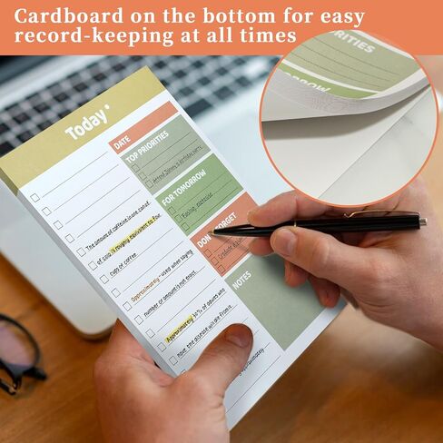 To Do List Pad Daily Planner List Notebook A4 for Work 50 Sheets Undated Daily Goal and Tasks Setting Notepad To Do List for Office Home and School Organizer in Kuwait