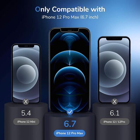 SYNCWIRE Privacy Screen Protector for iPhone 14/13 Pro/13 6.1'', 2-Pack Unbreakable Anti Spy Tempered Glass Saver Black[Easy Installation Frame][10X Stronger][Bubble Free][Sensitive Touch] in Saudi Arabia