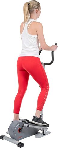 Sunny Health & Fitness 2 in 1 Sit/Stand Mini Elliptical Machine, Portable Under Desk Peddler Exerciser for Senior Home Workout, Optional Handlebars, Resistance Bands & Free Sunnyfit App Bluetooth Link in Saudi Arabia