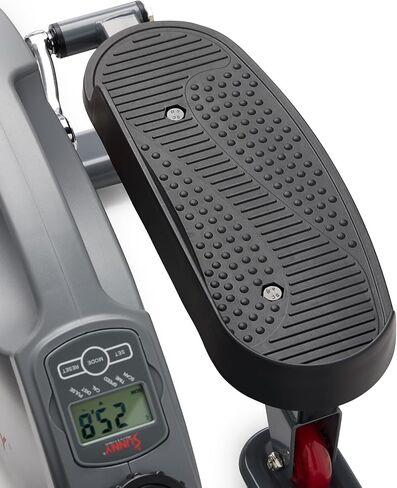 Sunny Health & Fitness 2 in 1 Sit/Stand Mini Elliptical Machine, Portable Under Desk Peddler Exerciser for Senior Home Workout, Optional Handlebars, Resistance Bands & Free Sunnyfit App Bluetooth Link in Saudi Arabia