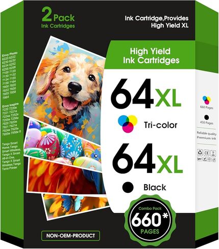 910 XL Ink for HP 910XL Ink Cartridges Combo Pack, 910XL Ink Cartridges for HP Printers Replacement for hp Printers OfficeJet Pro 8010 8015 8018 8022 8020 8025 8028 8035 (Bk/C/M/Y, 4 Pack) in Saudi Arabia