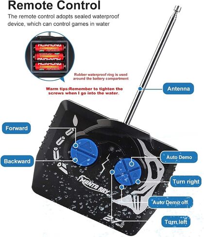 Pool Toys Remote Control Stingray Diving into Water High Simulation Robot Manta ray Fish Rechargeable Battery Remote Control Bathtub Summer Pool Toys Great Gift RC Boat for 8-12 Year Kids Blue in Saudi Arabia