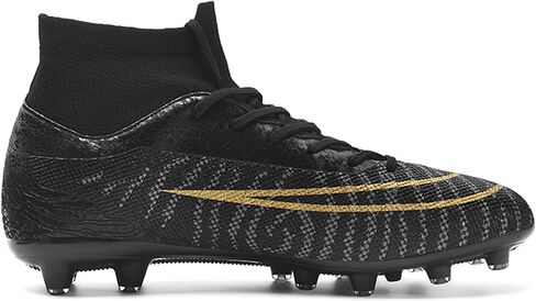 UYO Men's Soccer Shoes Football Cleats Outdoor High-Tops Lace-Up Non-Slip Spikes AG/FG Boots in Saudi Arabia