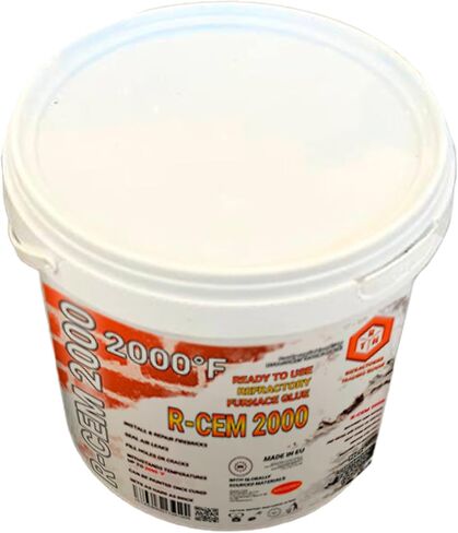 R-CEM 2000 Refractory Cement, Completely Ready for use, Unique & Ideal for Various tasks in The Field of Construction, Repair of stoves & fireplaces, Adhesive Reliability - 74 fl.oz. in Saudi Arabia